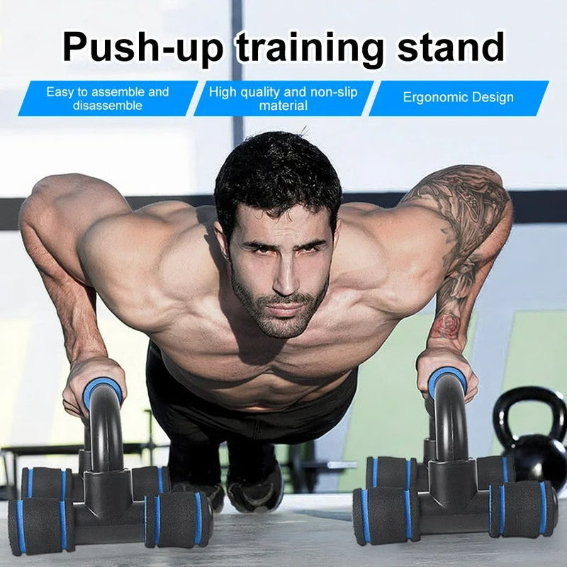 Heavy-Duty U-Shaped Push-Up Rack – Ergonomic Hand Grip for Chest & Body Building Workouts