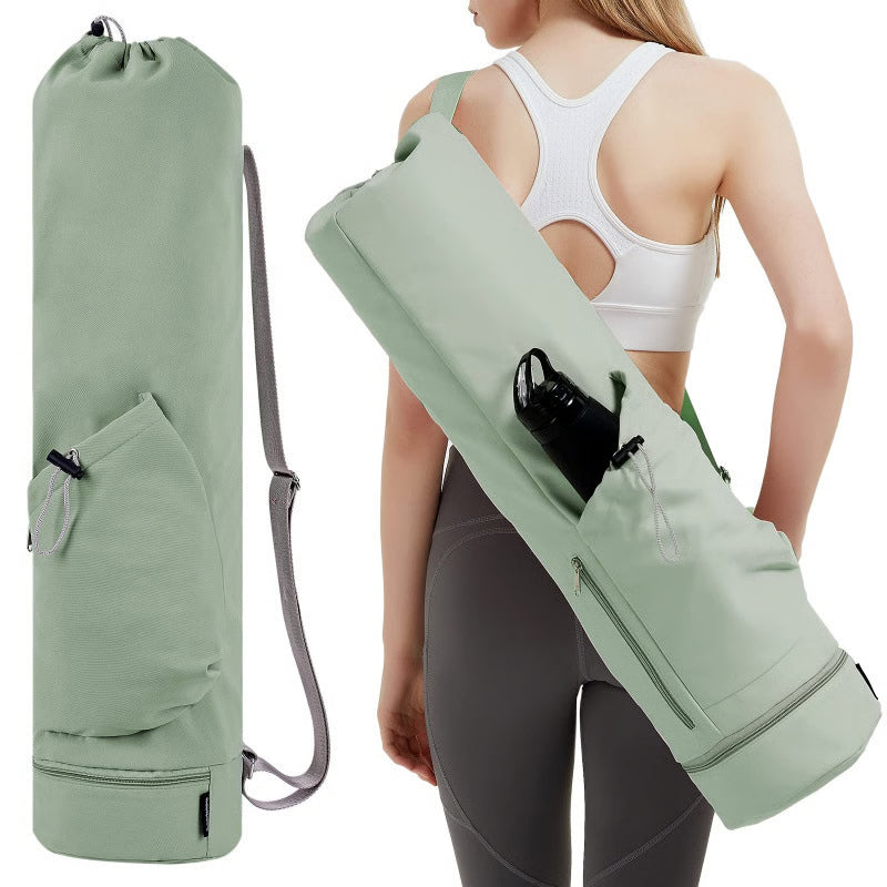 Yoga Mat Bag with Water Bottle Pocket & Wet Storage Multi-Functional Carrier for Gym, Pilates & Fitness