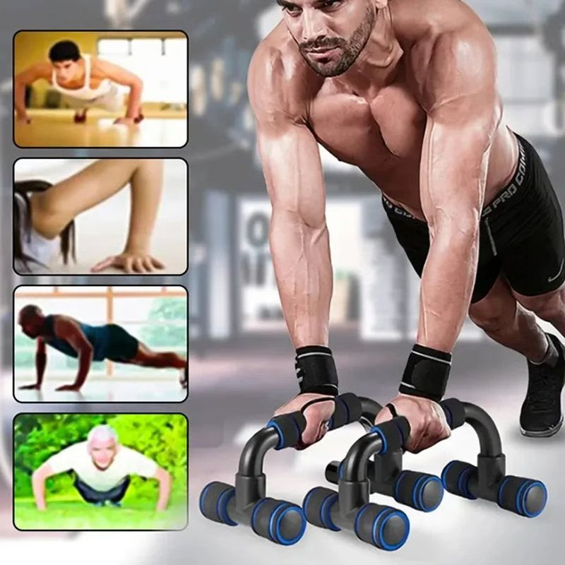 Heavy-Duty U-Shaped Push-Up Rack – Ergonomic Hand Grip for Chest & Body Building Workouts
