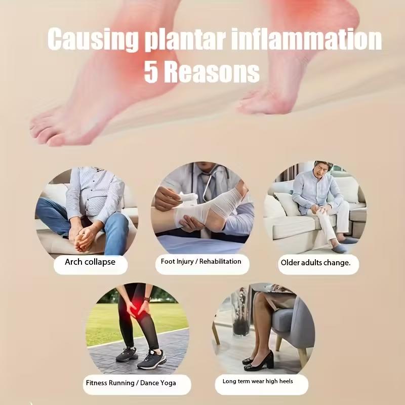 Four Seasons Foot Fascia Roller Foot Massager, Arch Trainer, Yoga Muscle Relaxation, Durable Structure for Home Use