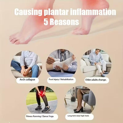 Four Seasons Foot Fascia Roller Foot Massager, Arch Trainer, Yoga Muscle Relaxation, Durable Structure for Home Use