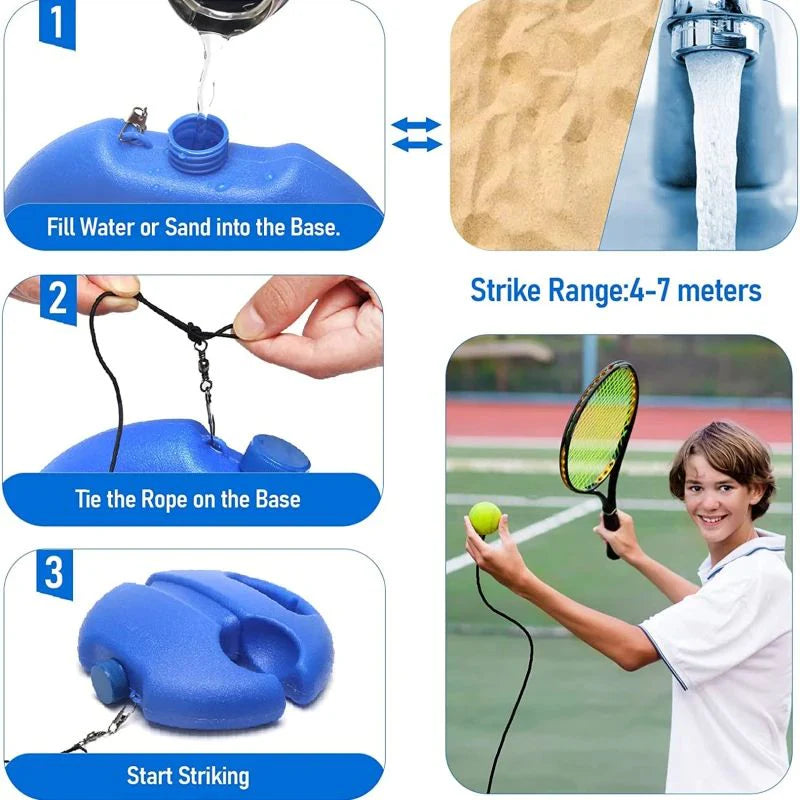 Tennis Training Ball Tennis Trainer Professional Training Tool Self-Drills Rebound Ball Indoor Tennis Exercises