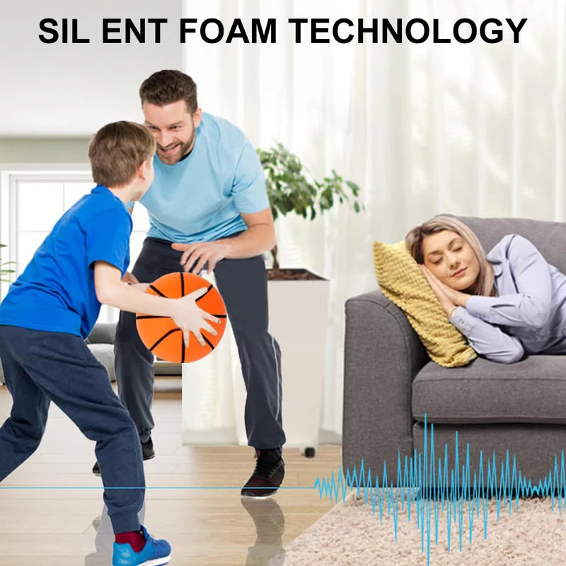 Indoor Basketball High Bounce Silent Dribbling Foam Ball Noiseless Non-deforming For Training